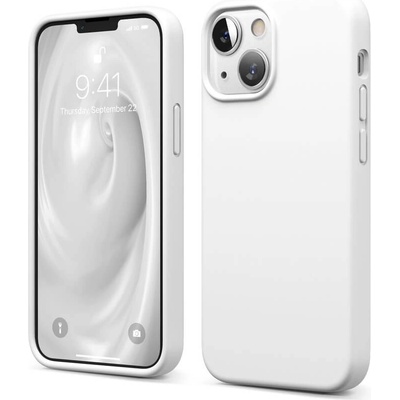 elago Soft Silicone Case - силиконов (TPU) калъф за iPhone 13 mini (бял)