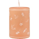 Unipar Оранжева свещ , време на горене 30 ч. Fleur - Unipar (Fleur Orange Pillar 60x70)