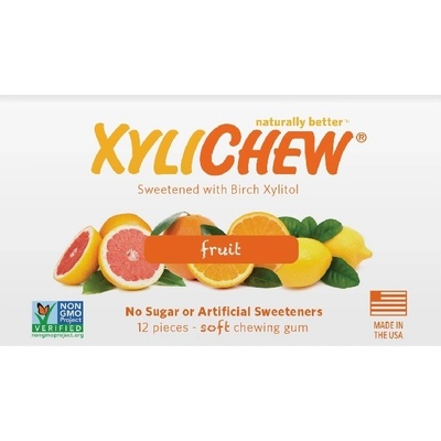 XyliChew Ovocné žuvačky 12 ks