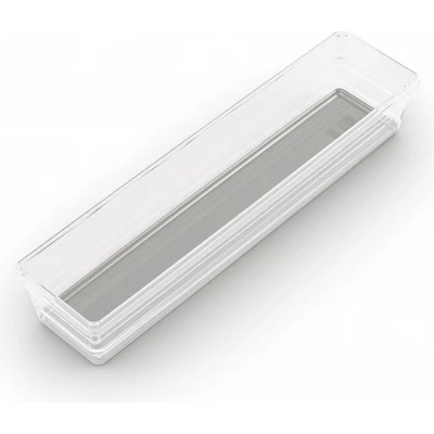 Organizér Curver® SISTEMO 4, priesvitný/sivý, 7,5x30x5 cm, do zásuvky