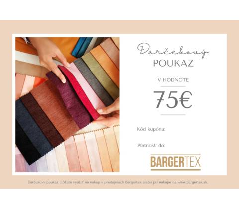 Darčeková poukážka 75 €