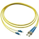Conneu Оптична пач корда LC/UPC-ST/UPC, дуплекс, Сингъл мод 9/125, 5м (CNFJ-LCSTOS2DYE3mm-5)