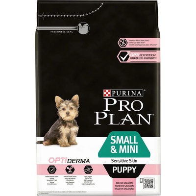 Pro Plan Small & Mini Puppy Sensitive Skin losos 3 kg