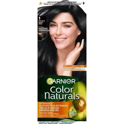 Garnier Color Naturals permanentná farba na vlasy s vyživujúcimi olejmi 1 ultra black 40 ml