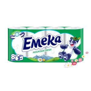 Emeka ЕМЕКА тоалетна хартия Mountain Fresh 8бр (е34-9)
