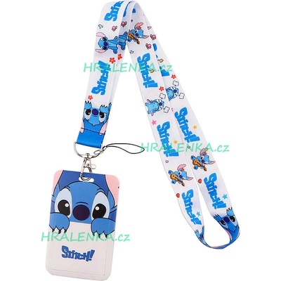 Šňůrka na krk 22383 s cedulkou Stitch