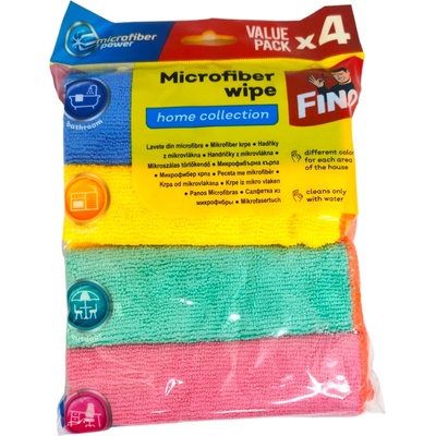FINO микрофибърни кърпи, Home Collection, 4 броя