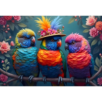 Bluebird Puzzle - Puzzle Rainbow Parrots - 1 000 piese