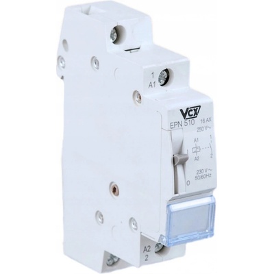 Impulzní spínač bistabilní relé 16A 230V IP20 na DIN lištu TH35 VCX – Zboží Mobilmania