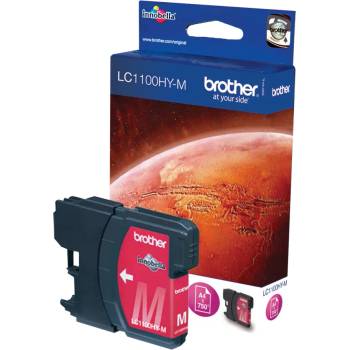 Brother Консуматив за принтер BROTHER LC-1100 ink cartridge magenta high capacity 16ml 750 pages 1-pack LC1100HYM (LC1100HYM)