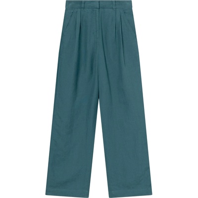 DEDICATED Дамски ежедневен панталон DEDICATED Women's Pants Vickleby Linen Casual trousers - Linen Mediterranea Green (107-2807-0313)
