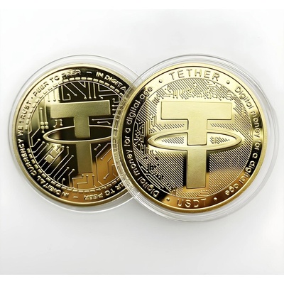 HARAHU Монета Tether - Златна KP13453 (13453)
