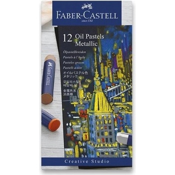 Faber-Castell Olejové pastely Metallic 12 farieb 127014