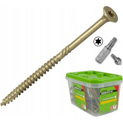 TESAŘSKÉ VRUTY DO DŘEVA 5x60 TORX ZÁPUSTNÁ HLAVA 100 Ks
