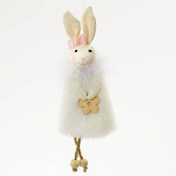 Zajačik závesný biely 15 cm