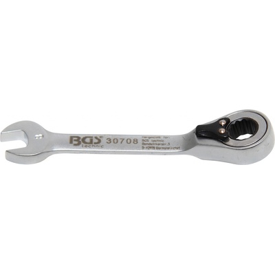 BGS technic Očkoplochý klíč 8 mm s ráčnou, extra krátký BGS 1030708