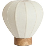 Light & Living Кремава метална настолна лампа с текстилен абажур (височина 36 cm) Kyzo - Light & Living (1900143)