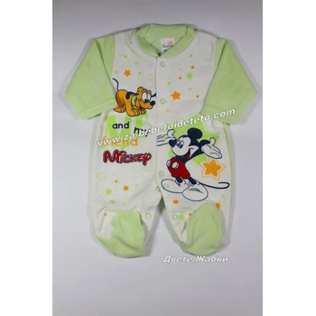 Image 1 of SUNNY KIDS Плюшен гащеризон Мики Маус, 62 /зелен/
