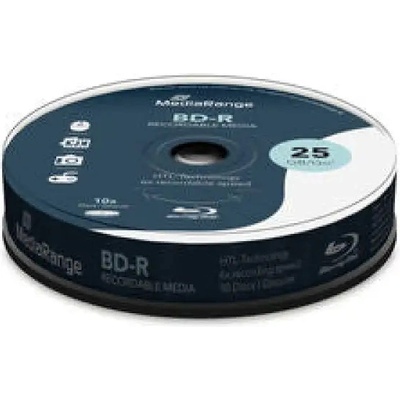 MediaRange BD-R 25GB, 6x, 10 бр. в шпиндел (4260057126665)