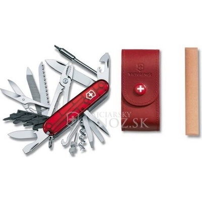 Victorinox CyberTool 41, červené puzdro, brúsny kameň