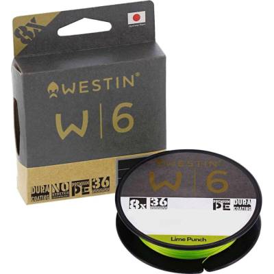Westin Šňůra W6 8 Braid Lime Punch 135m 0,128mm