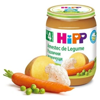 Hipp БИО пюре Различни зеленчуци 4м+ 190г