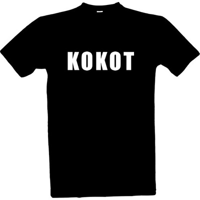 Tričko s potiskem Kokot pánské černá