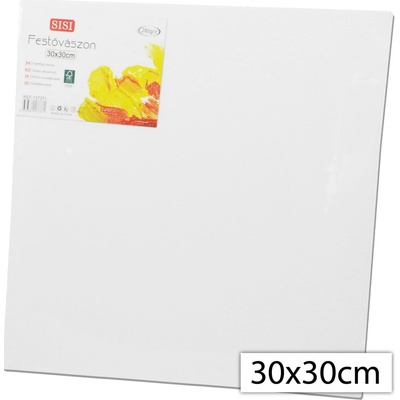 Sisi 137371 Maliarske plátno na papierovej doske 30 x 30 cm biela