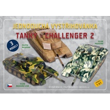 Jednoduchá vystřihovánka Tanky - Challenger 2