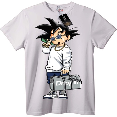 NOONEBRAND Тениска Goku градски стил - L, Black