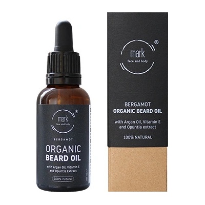 MARK organic beard oil - ošetřující olej na bradu a vousy 30 ml