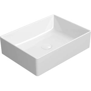 SAPHO GSI Kube X - Мивка за плот, 50х37 см, без преливник, ExtraGlaze, бяла 942911 (942911)