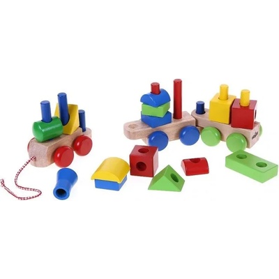 Woodyland Дидактически влак с два вагона (90827)