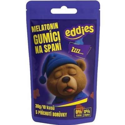 Eddies Gumídci na spánok s melatonínom cestovné balenie 10 kusov