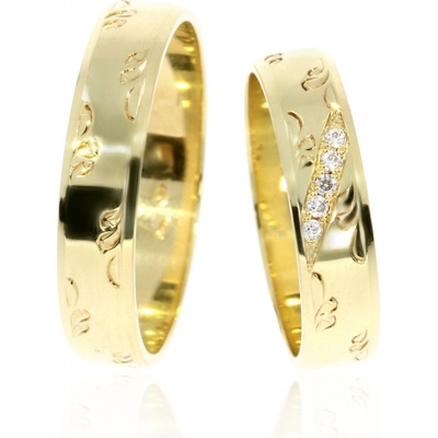 Zlatnictví Helios Snubní prsteny L 304