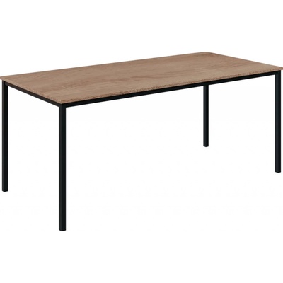 JPT 180 jídelní stůl kovová podnož černá deska 18 mm 1800 x 800 mm dub bardolino