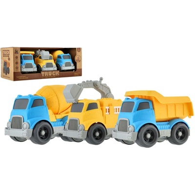 Teddies Auto stavební - 3 ks - na volný chod