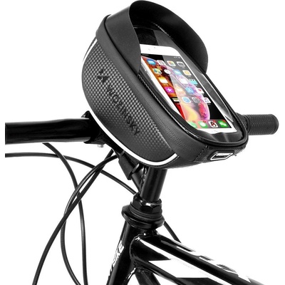 Wozinsky Чанта за телефони за рамка на велосипед Wozinsky, 1l, черна, (WBB16BK) (WBB16BK)
