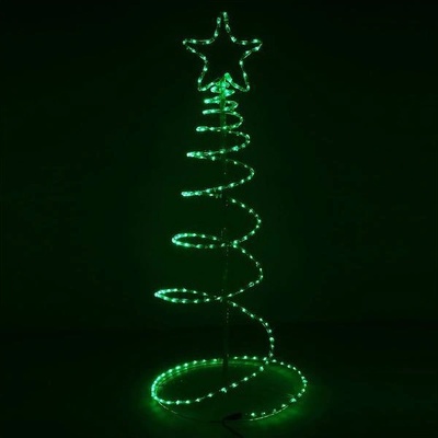 SPRINGOS LED Vánoční stromek 135cm 192LED IP44 zelená