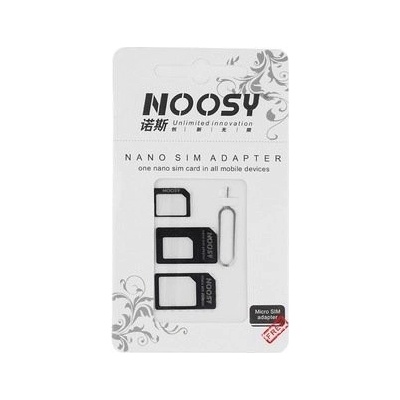 Nano SIM adaptér 3v1 NOOSY black