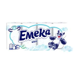 Emeka тоалетна хартия White 8бр (е56-8)