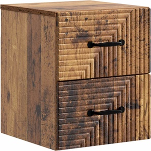 vidaXL Спален шкаф с монтаж на стена Старо дърво 34, 5 x 33 x 40 см (898651)