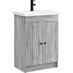 vidaXL Комплект мебели за баня Сив Сонома 78, 5 x 37, 5 x 81 см (3404200)