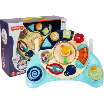Lean Toys edukačná doska pre bábätká modrá