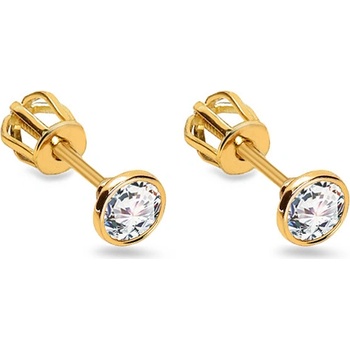 iZlato Forever zlaté náušnice so zirkónmi IZ21612