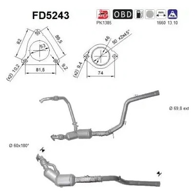 AS Filtr pevných částic ASA FD5243