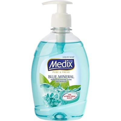 Течен сапун Medix Pure Blue Mineral, с помпа, 400 ml, син