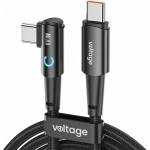 Voltage USB-C / USB-C angled Voltage PowerAngle 100W PD 200cm black cable