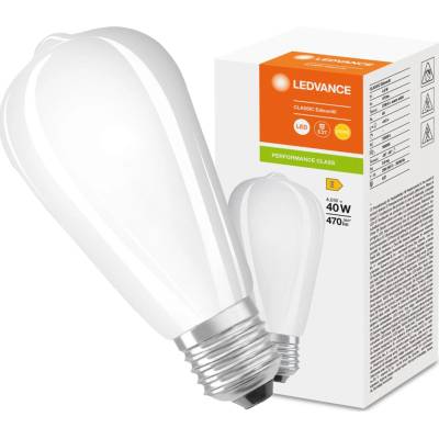 LEDVANCE Žárovka LED LED EDISON40 4W 827 FILCL E27 P