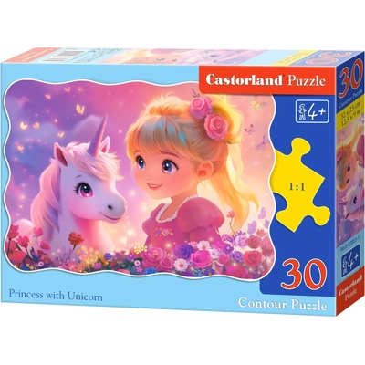 Castorland Пъзел Castorland от 30 части - Принцеса с еднорог (B-03853-1)